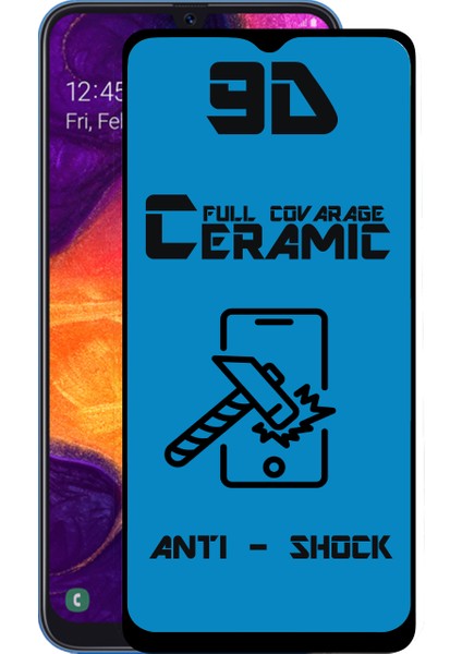 Samsung Galaxy A50 Tam Kaplayan Seramik Nano Esnek Ekran Koruyucu