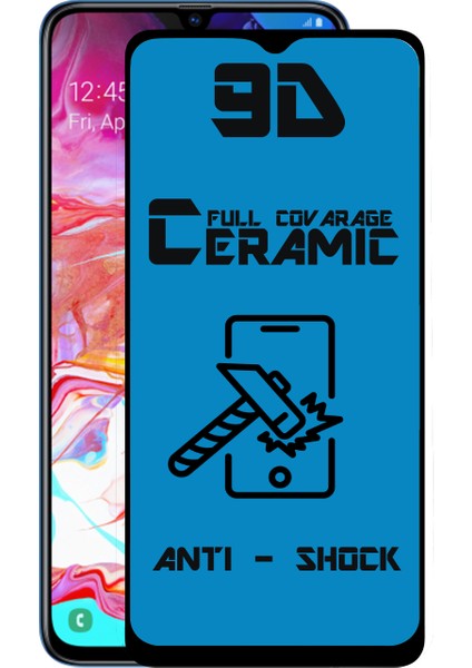 Samsung Galaxy A70 Tam Kaplayan Seramik Nano Esnek Ekran Koruyucu