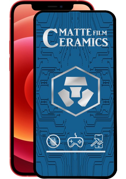 Apple iPhone 12 Mini Tam Kaplayan Mat Seramik Nano Esnek Ekran Koruyucu