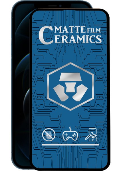 Apple iPhone 12 Pro Max Tam Kaplayan Mat Seramik Nano Esnek Ekran Koruyucu