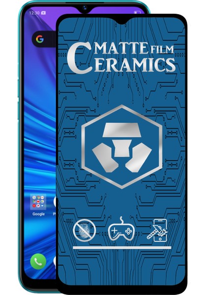 Realme 5i Tam Kaplayan Mat Seramik Nano Esnek Ekran Koruyucu