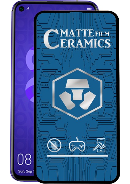 Huawei Nova 5t Tam Kaplayan Mat Seramik Nano Esnek Ekran Koruyucu