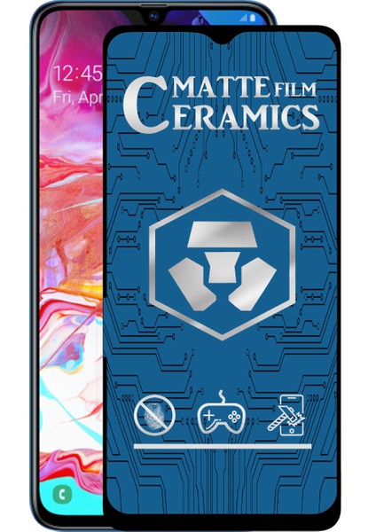 Samsung Galaxy A70 Tam Kaplayan Mat Seramik Nano Esnek Ekran Koruyucu