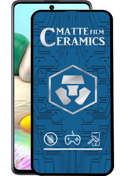 Samsung Galaxy A71 Tam Kaplayan Mat Seramik Nano Esnek Ekran Koruyucu