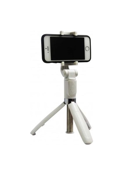 S-730 Telefon Için Bluetooth Mono Tripod (Beyaz)