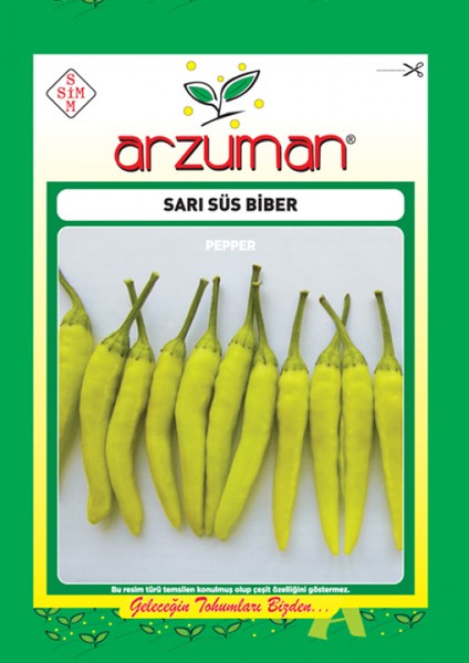 Sarı Süs Biber Tohumu 5gr 600 Tohum