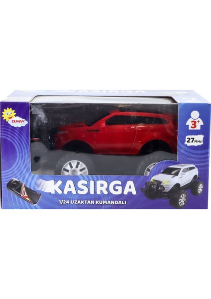 1:24 Ölçekli Uzaktan Kumandalı Kasırga Jeep Kırmızı