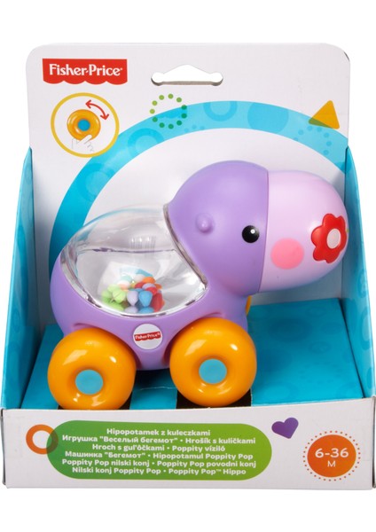 Fisher Price Poppity Araçlar Mor Hippopotam (BGX30) fırsatları