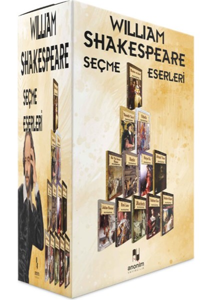 William Shakespeare Seçme Eserleri - 12 Kitap Kutulu