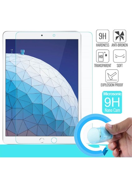 Apple iPad 9.7" 5. Nesil 6. Nesil Tablet Nano Kırılmaz Ekran Koruyucu Şeffaf