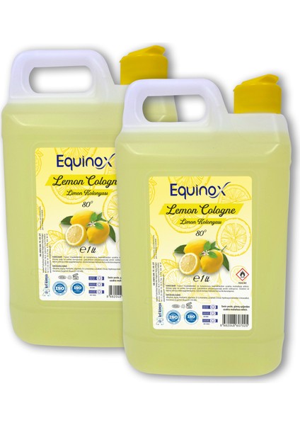 Lemon Cologne Limon Kolonyası 1 Lt Bidon 2 Adet