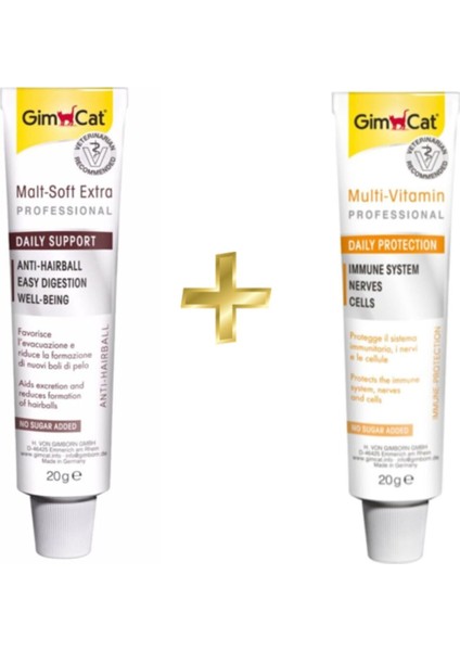 Anti-Hairball Malt Paste 20GR + Multivitamin Paste Kedi Vitamin 20GR