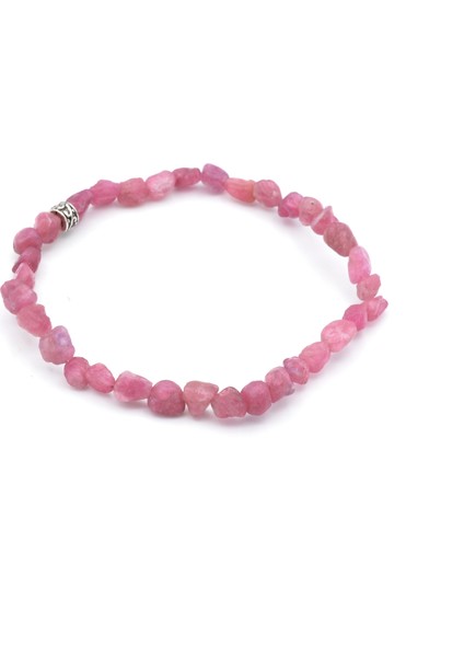 Hakiki Amorf Kesim Doğal Pembe Turmalin Taşı Bileklik fiyatları