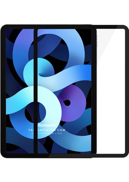 Apple iPad Air 4. Nesil (A2316-A2324-A2325-A2072) Tam Kaplayan Ekran Koruyucu Siyah