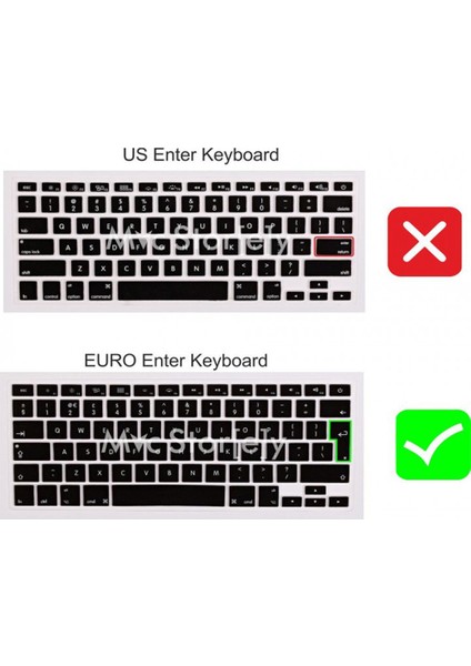 Macbook Air 11inç Klavye Koruyucu (UK-İNGİLİZCE) A1370 A1465 Modelleri ile Uyumlu