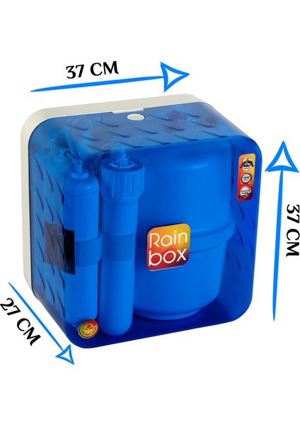 5 Aşamalı Rainbox Su Arıtma Cihazı (Mavi) + Tds indirimleri