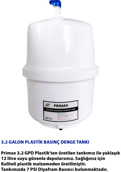 5 Aşamalı Rainbox Su Arıtma Cihazı (Sarı) + Tds