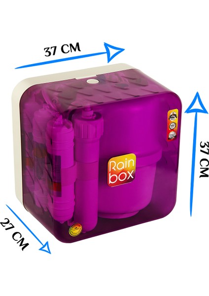 5 Aşamalı Rainbox Su Arıtma Cihazı (Mor) + Tds