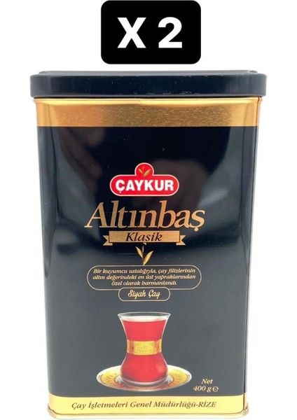Altınbaş Klasik Teneke Kutu 400 gr x 2 Adet