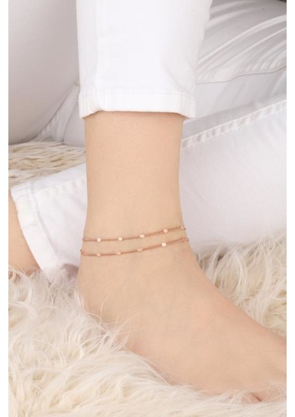 Taşsız Gümüş Zincir Halhal