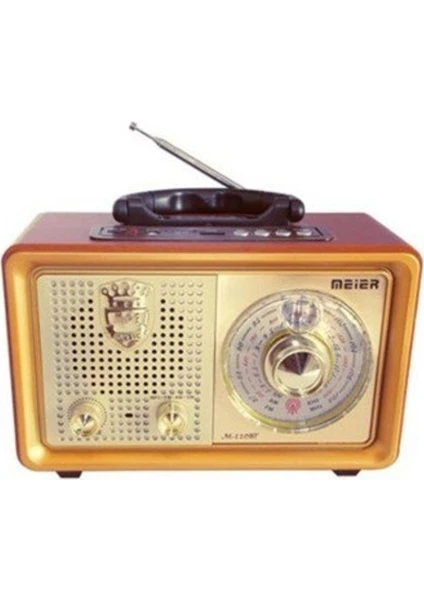 M-110 Bt Nostaljik Ahşap Retro Radyo Bluetooth Fm Sd USB