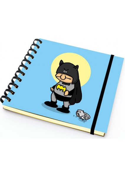 Batman Kareli Spiralli Defter A5 100 Yaprak