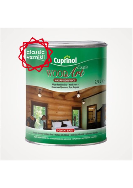 Cuprınol Woodart Klasık Vernıklı Ahşap Bakım Ürünü Ceviz 0.75 Lt