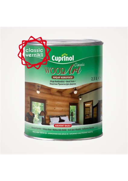 Cuprınol Woodart Klasık Vernıklı Kızıl Ağaç 2.5lt Ahşap Bakım Ürünü