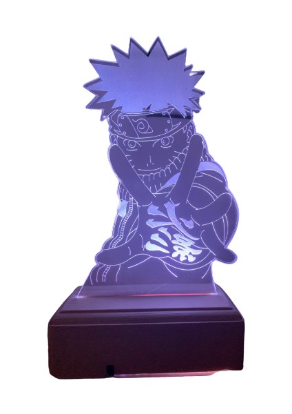 Naruto Uzumaki 3D 16 Renk Gece Lambası