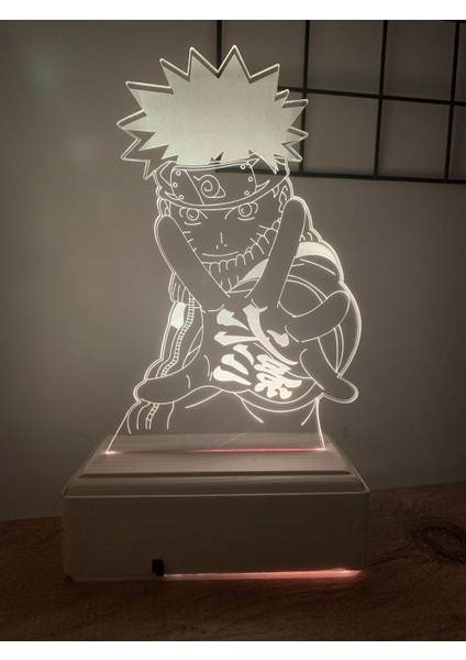 Naruto Uzumaki 3D 16 Renk Gece Lambası