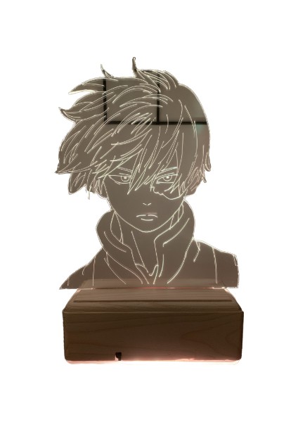 My Hero Academia Shoto Todoroki 16 Renk Gece Lambası