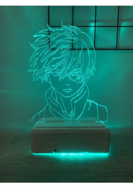 My Hero Academia Shoto Todoroki 16 Renk Gece Lambası