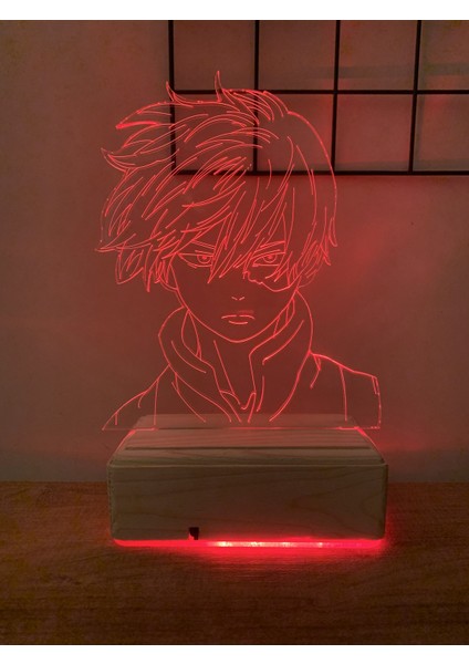 My Hero Academia Shoto Todoroki 16 Renk Gece Lambası