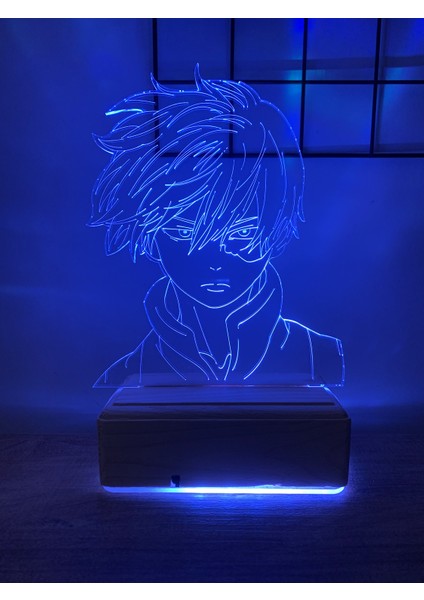 My Hero Academia Shoto Todoroki 16 Renk Gece Lambası