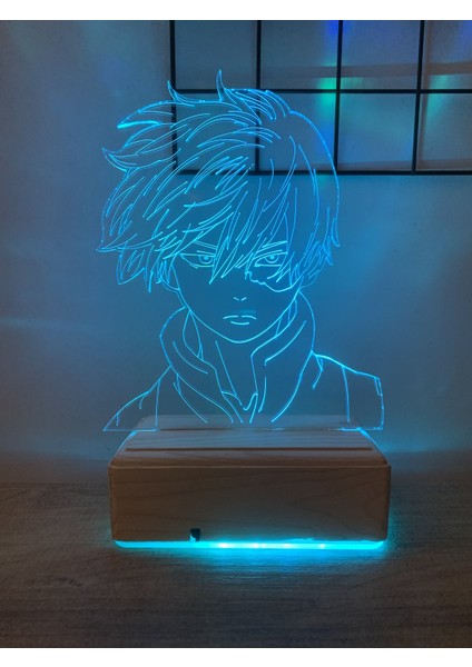 My Hero Academia Shoto Todoroki 16 Renk Gece Lambası
