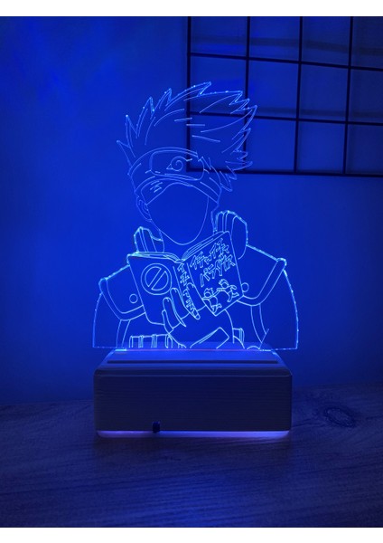 Naruto Kakashi Hatake 16 Renk Gece Lambası