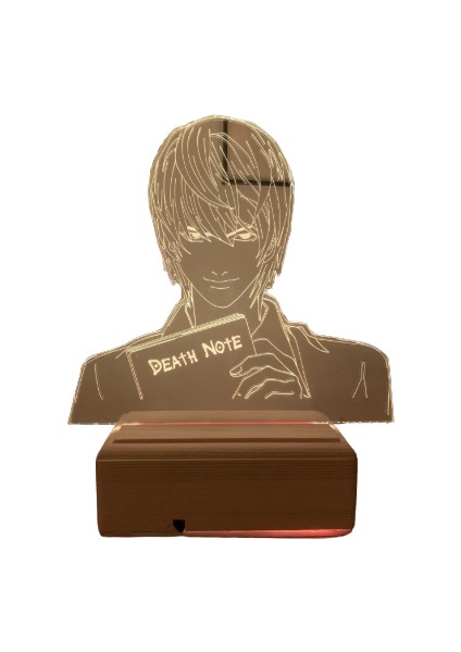 Death Note Light Yagami 16 Renk Gece Lambası