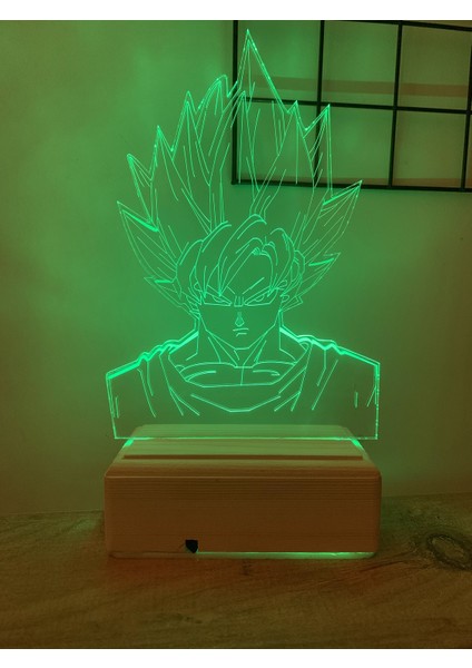Dragon Ball Z Goku 16 Renk Gece Lambası