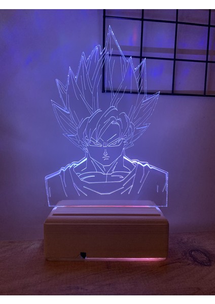 Dragon Ball Z Goku 16 Renk Gece Lambası