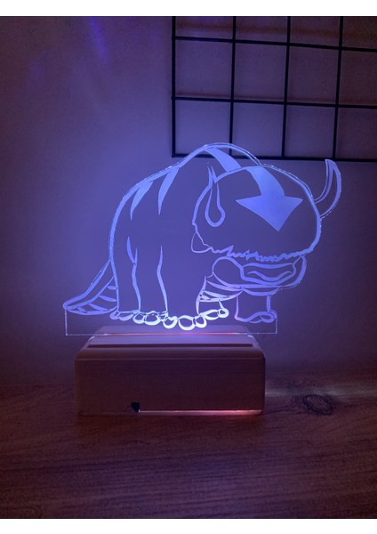 Avatar Appa 16 Renk Gece Lambası