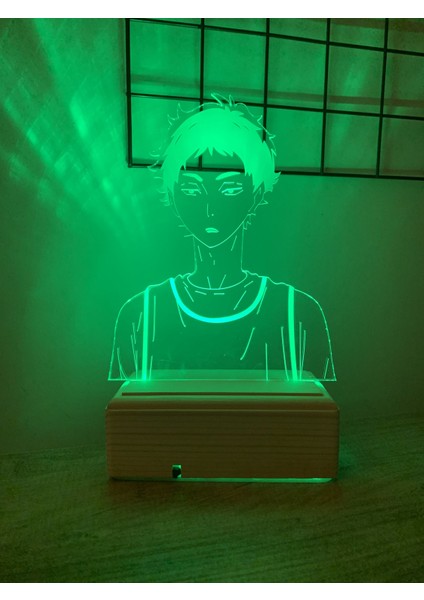 Haikyuu Akaashi Keiji 16 Renk Gece Lambası modelleri