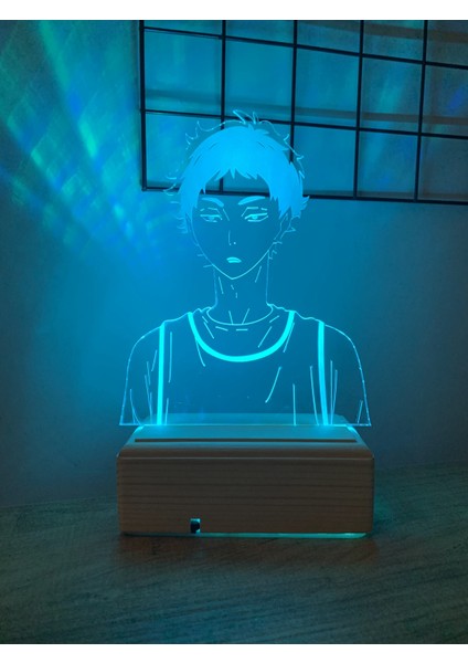 Haikyuu Akaashi Keiji 16 Renk Gece Lambası fırsatları