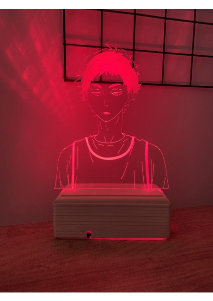 Haikyuu Akaashi Keiji 16 Renk Gece Lambası indirimleri