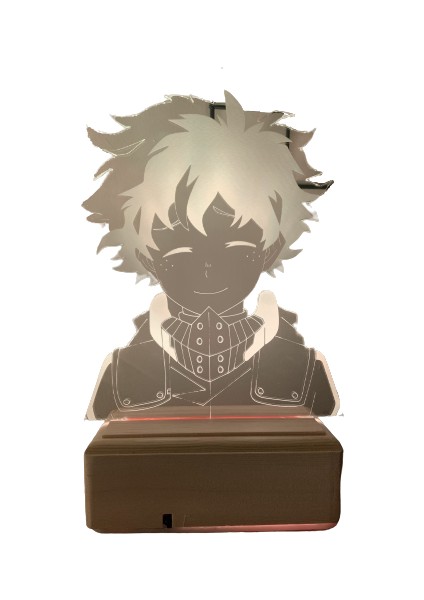 Deku Izuku Midoriya My Hero Academia 16 Renk Gece Lambası
