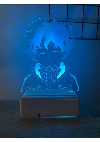 Deku Izuku Midoriya My Hero Academia 16 Renk Gece Lambası