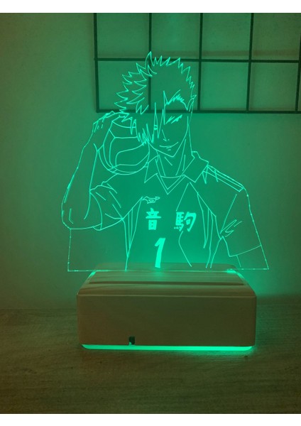 Haikyu!! Kuroo 16 Renk Gece Lambası fırsatları