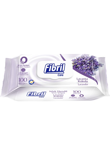 Care Lavanta Kokulu Islak Mendil 100 Yaprak 24'lü Paket