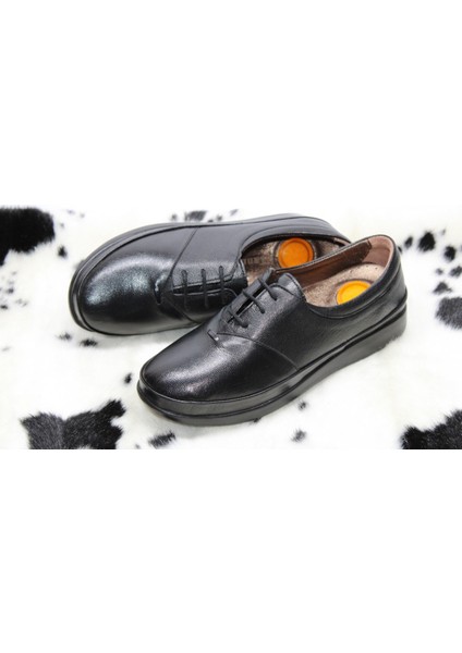 Hakiki Deri Düz Taban Topuk Dikeni Destekli Kahve Günlük Bağcıklı Klasik Ayakkabı fırsatları