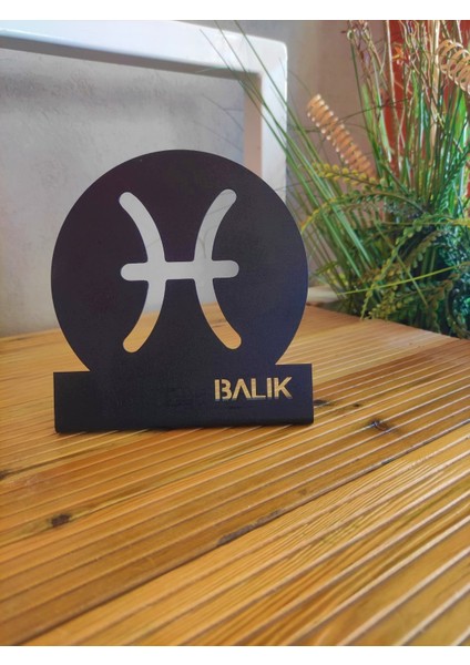 Masa Üstü Lazer Kesim Balık Burcu