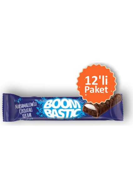 Boombastic Marsmallowlu Bar Kek 40 gr 12'li